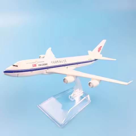 Air China Limited Boeing 747 - 400 alloy metal model plane 16cm child Birthday gift plane models Fre