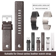 [Substitute Strap] Suitable for Dissay Genuine Leather Watch Strap Men DZ7333/7348/4318/1657/4323 La