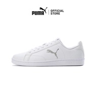 PUMA Unisex Smash Cat Leather Shoes (White)