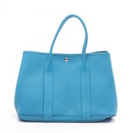 【二手】愛馬仕 (HERMES) 托特包 Garden Party PM 藍色 Zanzibar 皮革 Garden Party PM 藍色 Zanzibar 女士二手 A