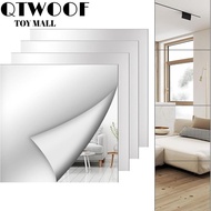 QTWOOF 1pc Acrylic Mirror Sheet, Shatterproof Self Adhesive Non Glass Mirror Stickers,  DIY Craft 1.