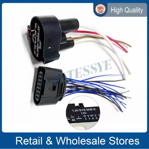 1J0919506K 1J0 919 506 K plug Cooling Fan Relay radiator Radiator Fan Control Unit Module for VW Jet