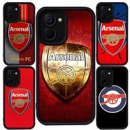Case for VIVO Y03 Y17S Y36 Y18i Y18 Y03t V60 5G Y28s Y27s Y28 Y27 Black Silicone M-52 Arsenal Footba