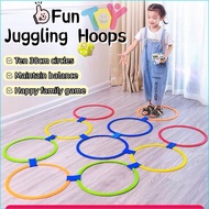 Juggling Hoops Set of 10 Juggling Hoops Jumping Hoops Games Sports Toys for Children Plastic Throwin