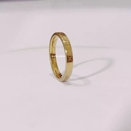 rb2 4s Grosir Solo || CINCIN TITANIUM ROMAWI WARNA GOLD 3mm ANTI