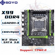 SOYO X99 Motherboard DDR4 LGA2011-3 with M slot 2 Supports C612 Chipset Dual channel DDR4 SATA 3.0 F