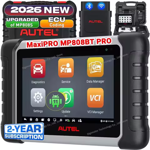 Autel MaxiPRO MP808BT PRO Scanner Bidirectional Scan Tool ECU Coding 30+ Services 3000+ Tests 2 Year
