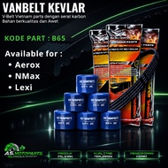 V-BELT B65 NMAX PACKAGE AEROX/ LEXI VANBELT/ + ROLLER 1 SET CONTAINS 6 VIETNAM PARTS VANBELT PACKAGE