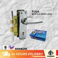Fuda 2 Level Mortise Door Lever Handle Lock Kunci Pintu Rumah Wood Metal Grill Main Gate Grille Welding Pagar Besi LT0