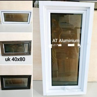 jendela aluminium 40x80 casement murah