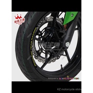 KAWASAKI KAWASAKI Ninja 400 Ninja Z400 Z250 Modified Wheel Sticker Wheel Rim Reflective Sticker