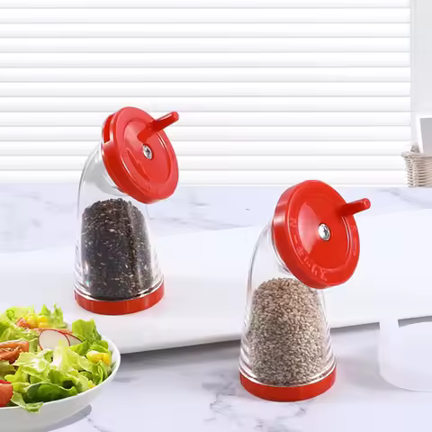 Sesame-Seed Grinder,75ml Sesame-Seed Dispenser,Multifunctional Kitchen Seed-Grinding Tool,Manual Ses