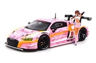 全新 未開封 Pop Race Scale 1:64 1/64 比例 合金 車仔 奧迪  Audi R8 LMS EVA RT Production Model Custom Type-08 X Wo