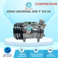 Aircond Compressor New Universal 508 ( F ) 12V 5S