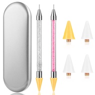 Prasacco 2 Pieces Rhinestone Picker Tool, Diamond Art Painting Dotting Pen Dual-ended Rhinestone Gem