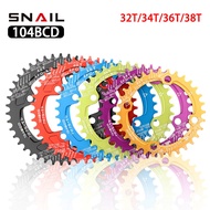 SNAIL Vòng Xích Rộng Hẹp Tròn Cho Xe Đạp Leo Núi Vòng Xích Xe Đạp Địa Hình 104BCD 32T/34T/36T/38T Ch