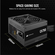 CORSAIR CX750 – 750 Watt 80 PLUS Bronze ATX Power Supply (UK) [CP-9020279-UK]