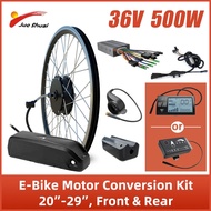 36V 500W E Bike Conversion Kit 12AH Hailong Battery Front Rear Wheel Hub Motor 20 26 27.5 29 Inch 700C Electric Bicycle Parts