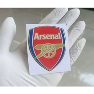 Arsenal sticker embossed flexible resin emblem