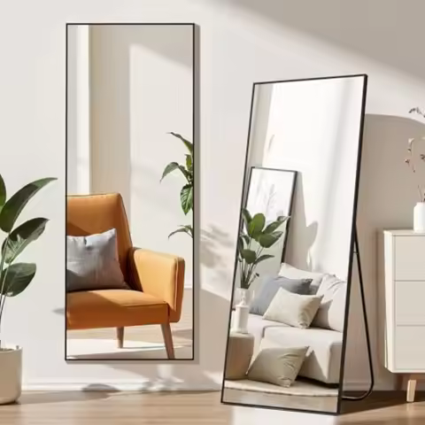 Full Length Mirror Standing Mirror Full Body 59"x16" Floor Mirrors for Bedroom Bathroom Living Room 