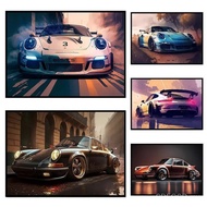 911 GT3 RS Car Generation Supercar Poster Canvsa Painting Home Decor Wall Art Decoration Gift For Ca