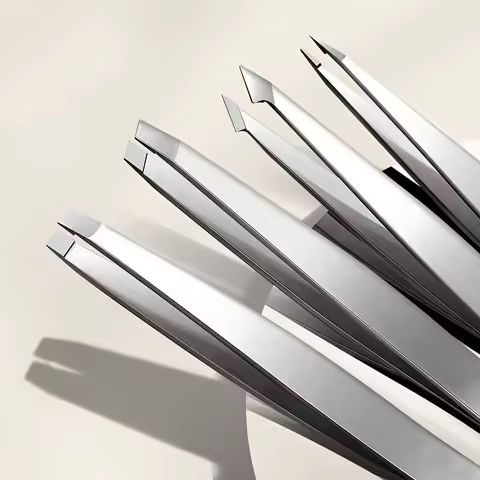Eyebrow Tweezers Set 4 Pcs Stainless Steel Eyebrow Forceps Professional Beauty Tool Set For Facial H