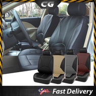 CarGuys Luxury PU Leather Auto Seat Cover Universal Car Front Seat Back Car Seat Kusyen Kereta 9 PCs
