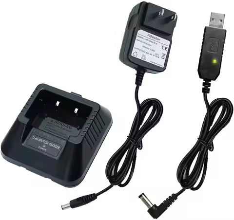 Baofeng Original UV-5R EU/US Charger More USB Cable Charger with Indicator Light for Two Way Radio U