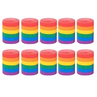 10Rolls Colorful Rainbow Crepe Paper Vibrant Colors DIY Decoration Crepe Tissue Paper Roll Rainbow P