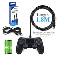 For PS4 Wireless Gamepad Charging Cable 1.8M Micro USB Data Sync Cord for Sony Playstation 4 Xbox One Controller Joystick