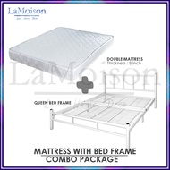 LaMoison SET Queen Bed Frame With Mattress Queen Mattress Katil Queen Tilam Queen 8 INCH