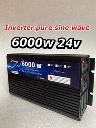 อินเวอร์เตอร์เพียวซายเวฟ 6000w 12/24/48v to 220v inverter pure sine wave แท้ แปลงไฟแบตเตอรี่เป็นไฟบ้