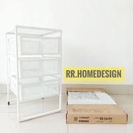 RRLEN White Shelf Drawer Unit 30x34x56cm