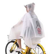Bicycle raincoat for single, student riders, transparent, unisex, adult, fashion, electric bicycle c