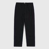 Gap 男裝 商務寬鬆錐形卡其褲-正黑色