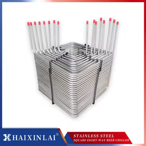 8-Way Square Cooling Coil, 8-Head Beer Machine Cooling Coil, Root Beer Machine Cooler, Beer Wall Coo