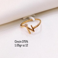 cincin huruf N 375%