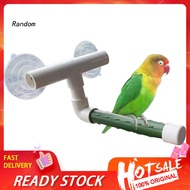 ✡CWN✡Birds Pet Wall Suction Cup Paw Grinding Stand Shower Perches Parrot Budgie Toys