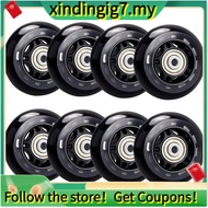 【】8 Pack Inline Skate Wheels, Indoor/Outdoor Roller Skate Wheels, Replacement Wheels with Bearing 64