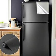 1pc Self-Adhesive Black/Blue/Green Refrigerator Sticker, Waterproof Oil-Resistant Removable Wall Pap