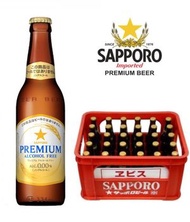 SAPPORO - Sapporo 日本版樽裝 Premium 無酒精啤酒 334毫升 x 30 原箱 日本內銷產品 膠箱不定一新箱