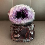 紫水晶 錢袋子 天然 招財