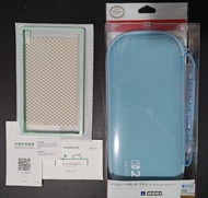 任天堂官方授權HORI EVA輕薄硬殼主機保護包Plus-藍色 (Switch 2專用)附送綠聯AR玻璃保護貼