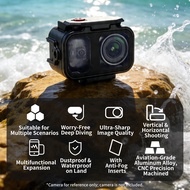 Suitable for DJI Osmo Nano 80m Diving Waterproof Shell with 1/4 Screw Hole Cold shoe Expandable Phot