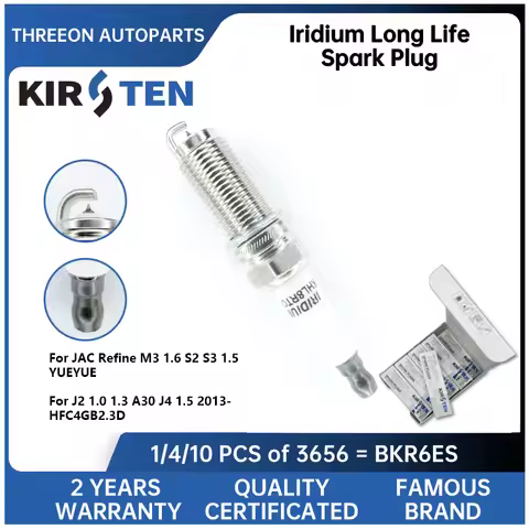 KIRSTEN Iridium Spark Plug for JAC Refine M3 1.6 S2 S3 1.5 YUEYUE J2 1.0 1.3 A30 J4 1.5 2013- HFC4GB