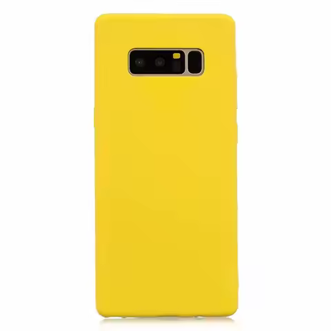 Candy colorful Phone Case For Samsung Galaxy Note 8 Matte solid color Cover For Samsung Note 8 Silic