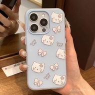 Bowknot Cat Jelly 2 in 1 Suitable for iPhone Phone Case Suitable for iPhone 16 Pro Max/15/14 Pro Max