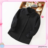Baju Hitam Budak Lelaki Kostum Kanak-kanak Berusia 2-14 Tahun Boys Black Shirt 2-14-Year-Old Boy Per