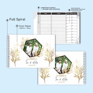 CUSTOM Wedding Guest Book Wedding Guest Book Watercolor themed wedding book/