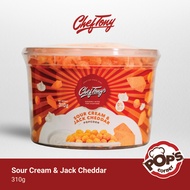 Chef Tony's Popcorn Sour Cream & Jack Cheddar 310g Large